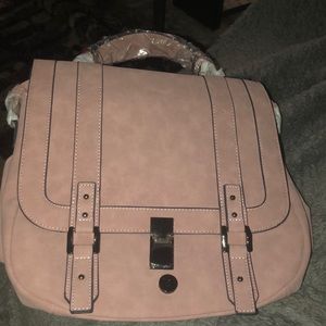 Rose colored crossbody purse from JustFab